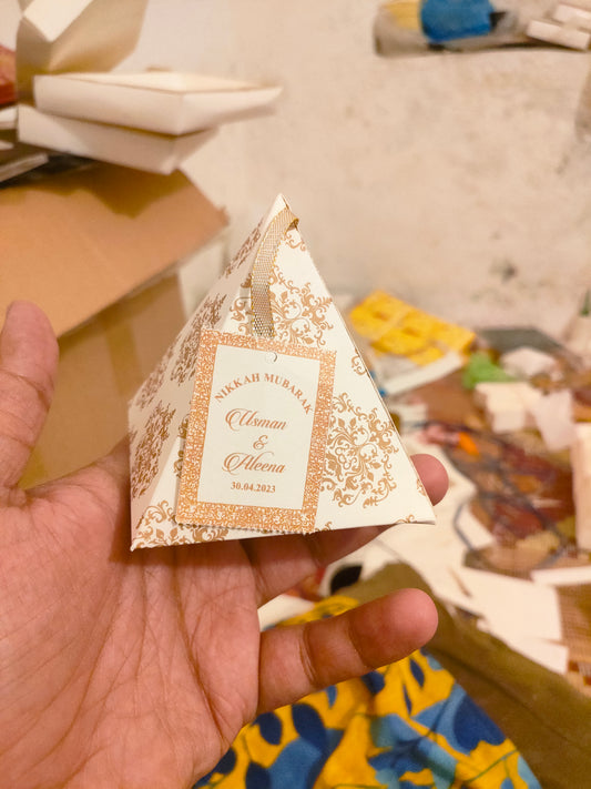 Triangle Favour Boxes