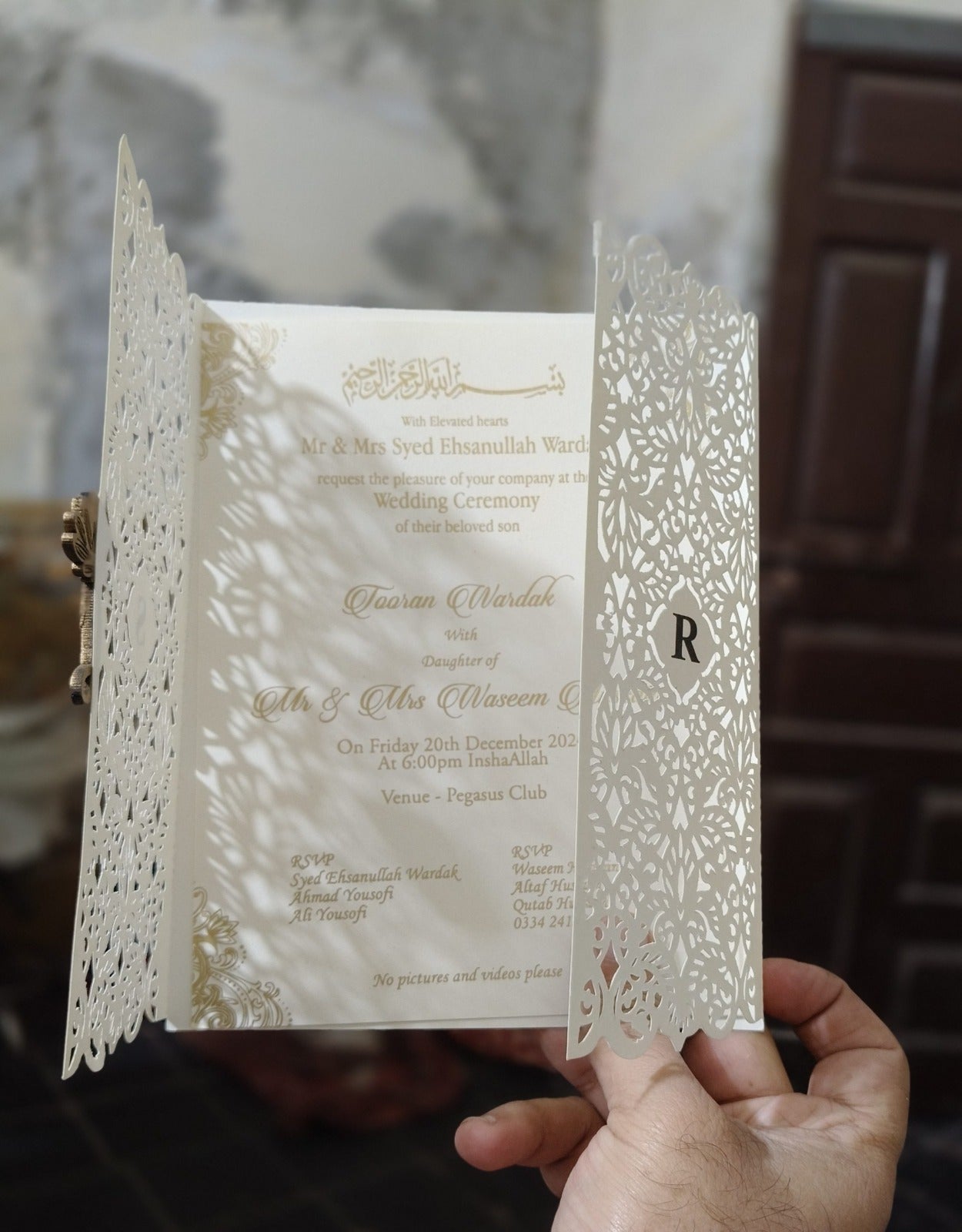 Full Laser Cut wedding invitations Pakistan - Wedding Cards & Favour Boxes